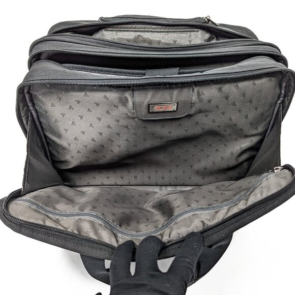 TUMI $900 Ballistic Alpha Deluxe Rolling Expandable Dual Laptop Luggage - Picture 16 of 16